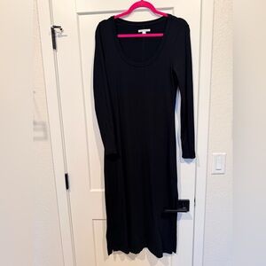 Travis Mathew Classic Black Long Sleeve Dress